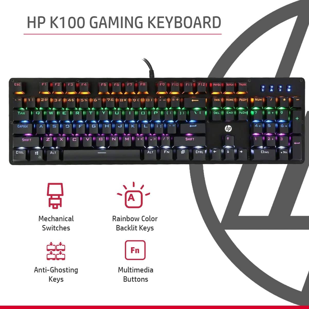 WIRED MECHANICL GAMING KEYBOARD