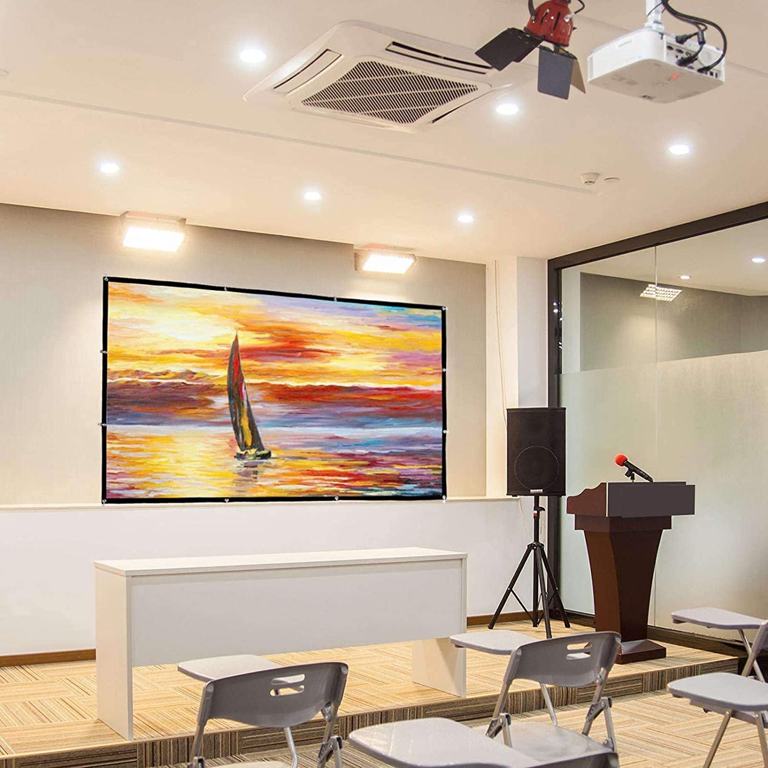 Projector White Screen 100 inch