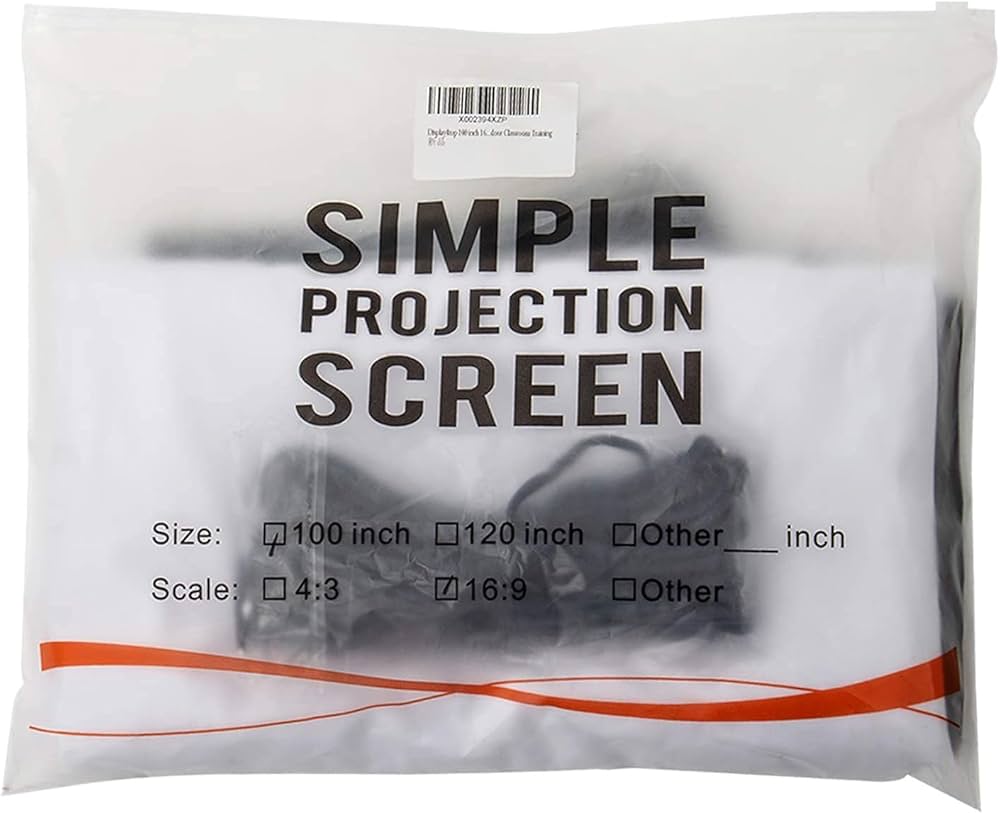 Projector White Screen 100 inch