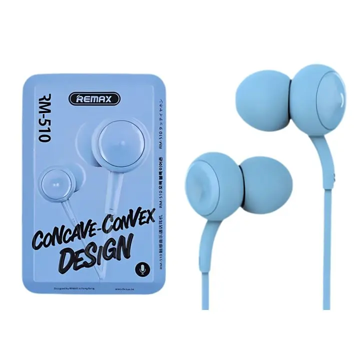 REMAX RM 510 Wired Earphone Blue