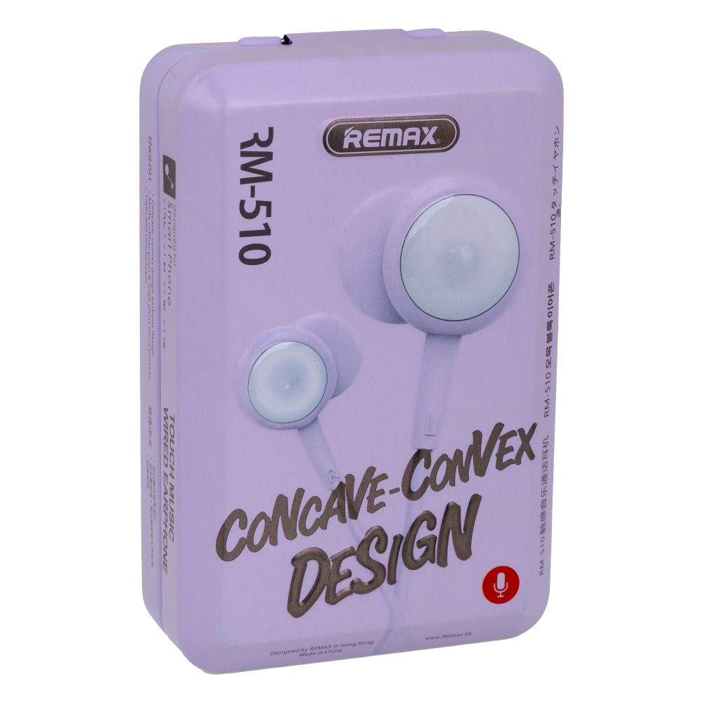 REMAX RM 510 Wired Earphone purple