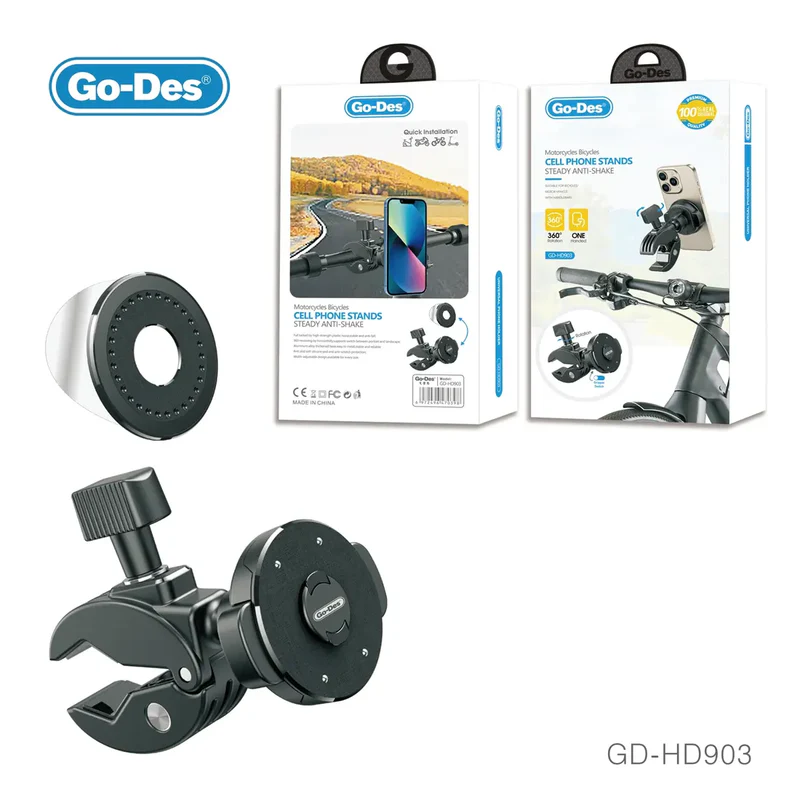 Go-Des Motorcycle and Bicycle Phone Holder GD-HD903