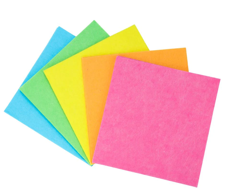 5Pcs Rainbow Cleaning Cloth 1X48