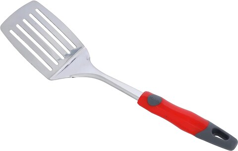 Delcasa SS Stainless Steel Slotted Turner With PP Handle
