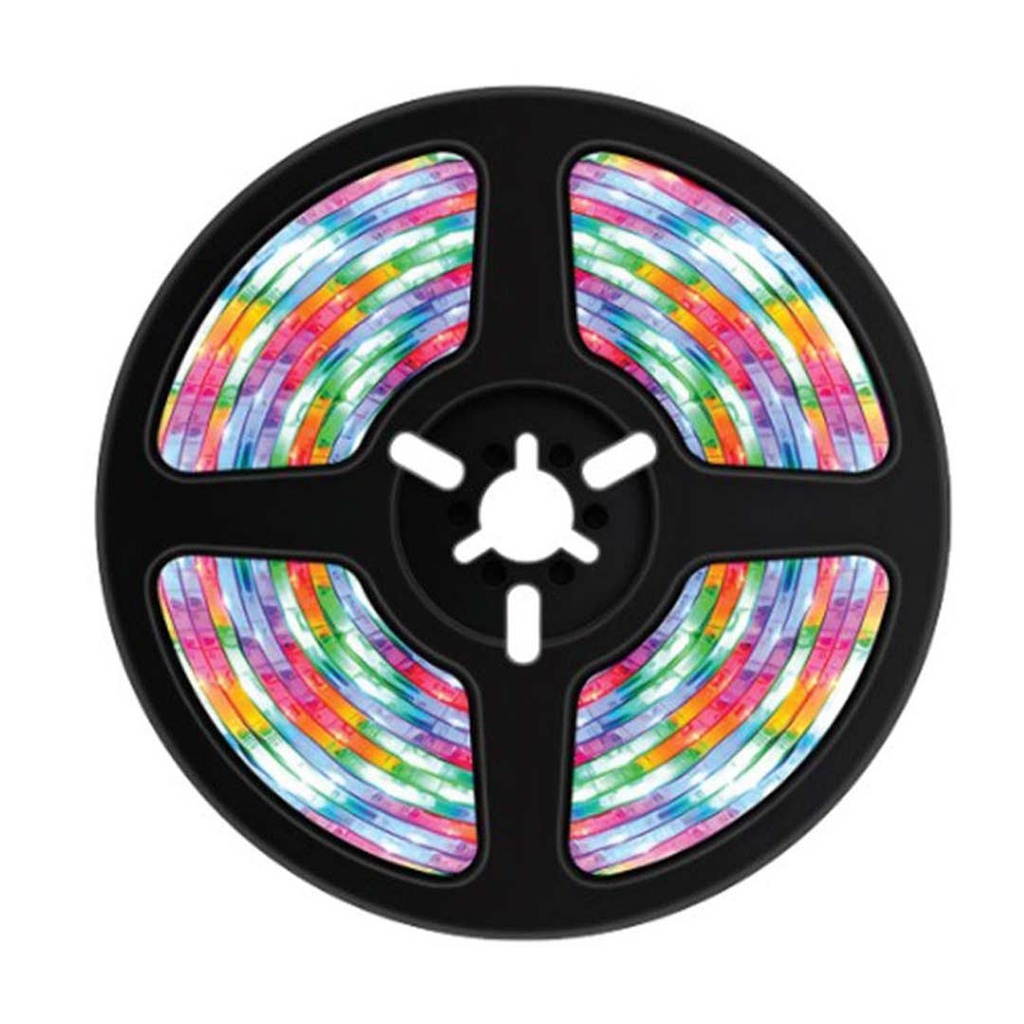 Porodo Blue RGB Light Strip with Sound Reactive Lighting, 5m Length