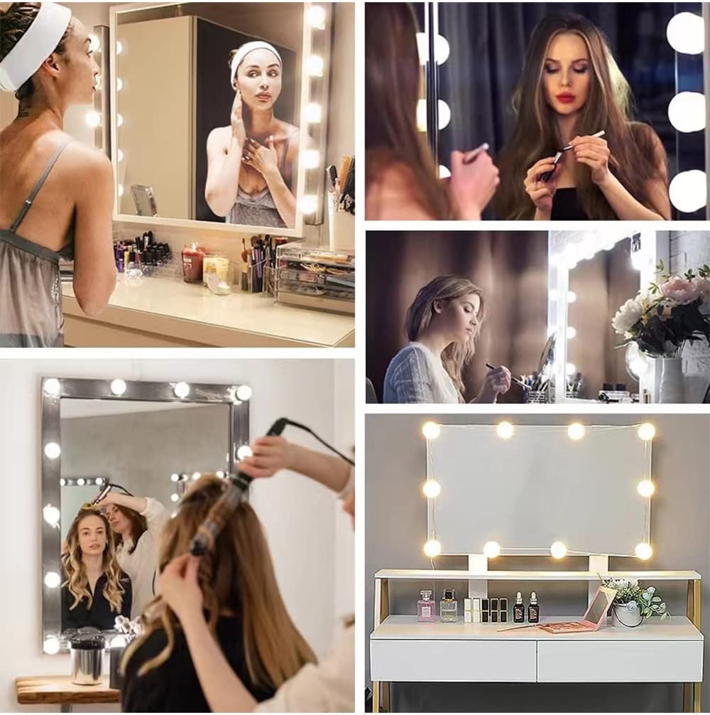 Vanity Mirror Lights 12 Dimmable LED Bulbs