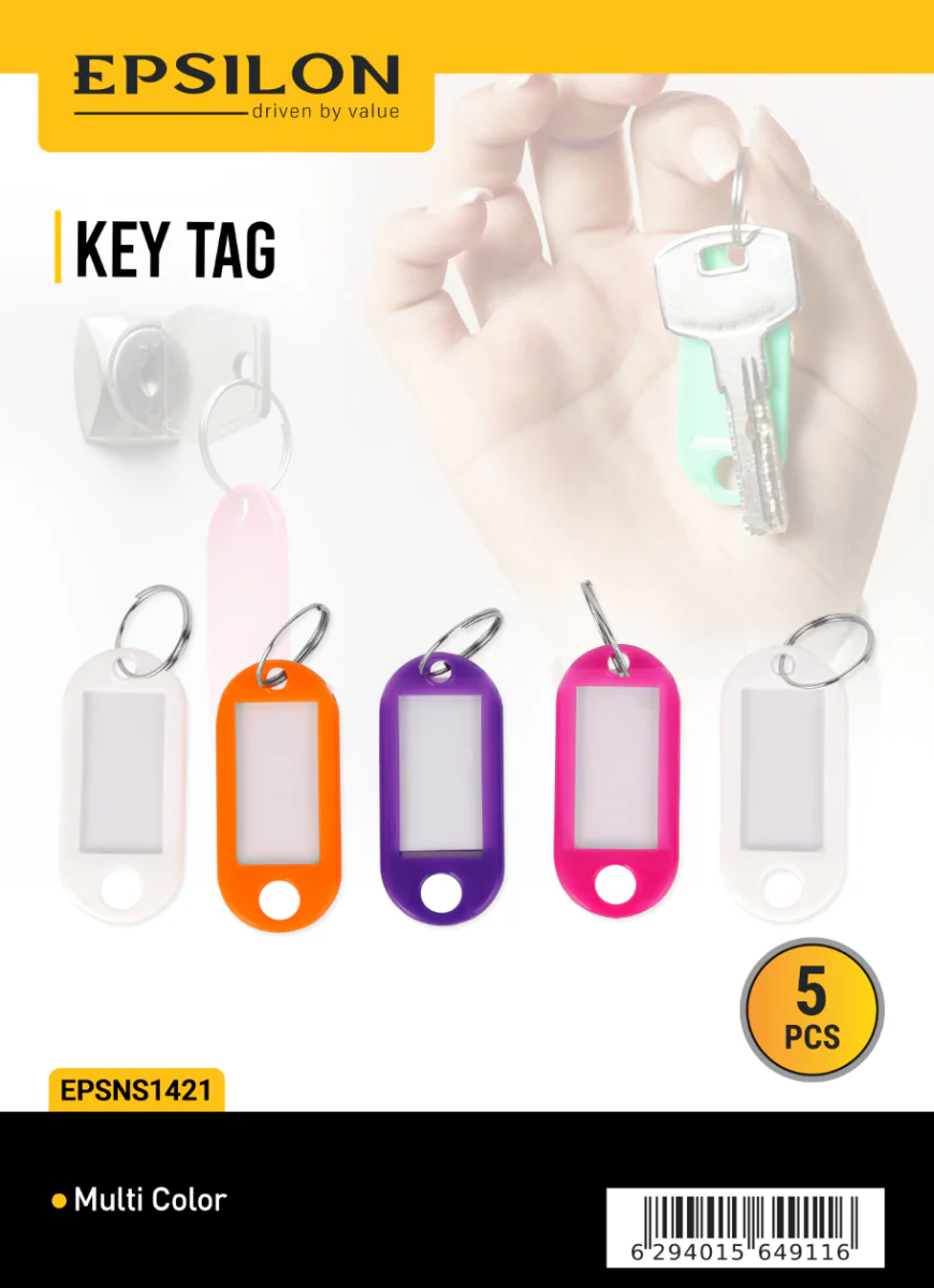 Epsilon Pack of 5 Key Tags | EPSNS1421