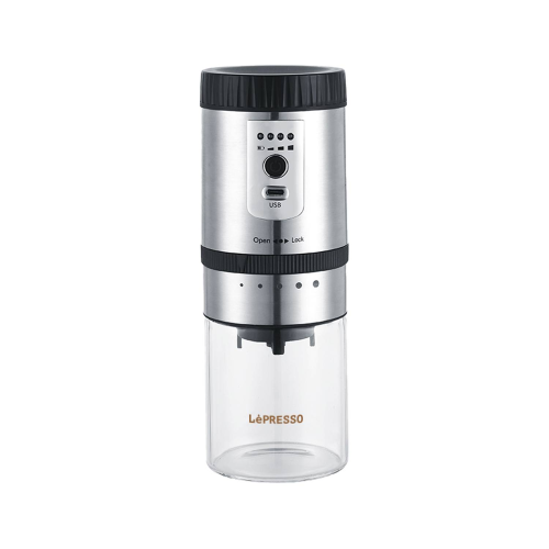 Lepresso Cramic Burr Automatic Grinder Silver
