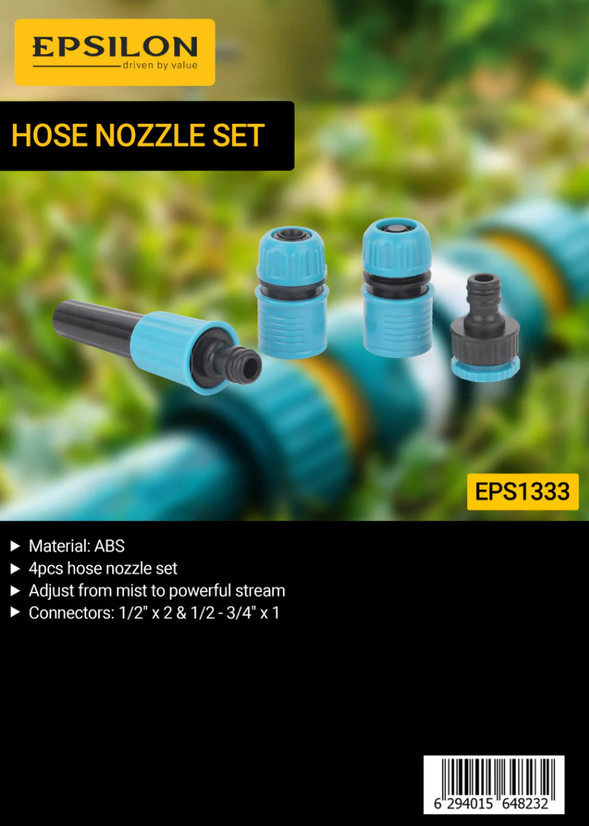 Epsilon 4 Piece Hose Nozzle Set