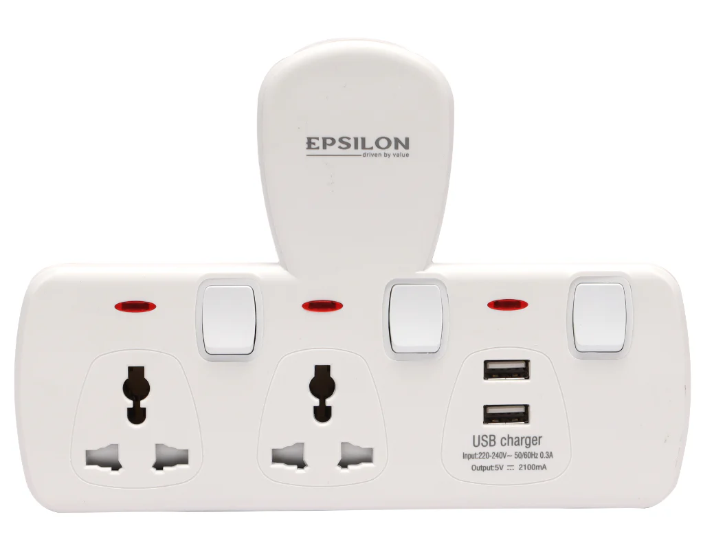 سەیاری دوو بەش دوو دەرچەی USB بەرگری لە ئاگر لە  ئێپسیلۆن  USB