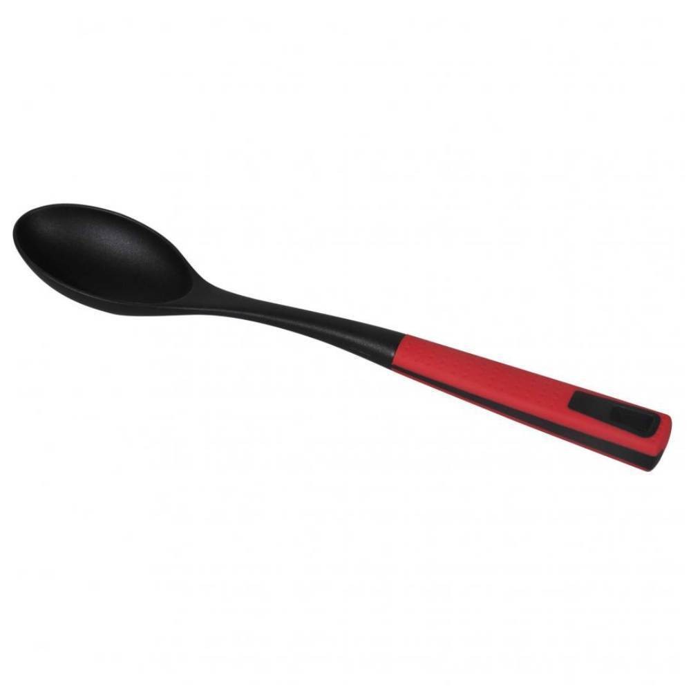DELCASA Professional Nylon Cooking and Serving Spoon with Soft Grip Handle