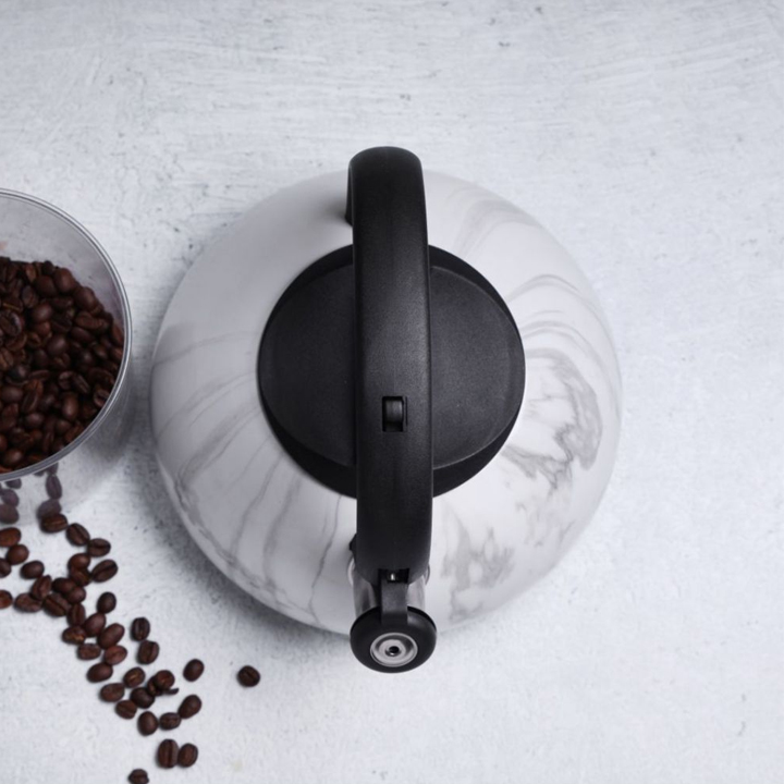 Stainless Steel Marble Design Whistling Kettle 3 L