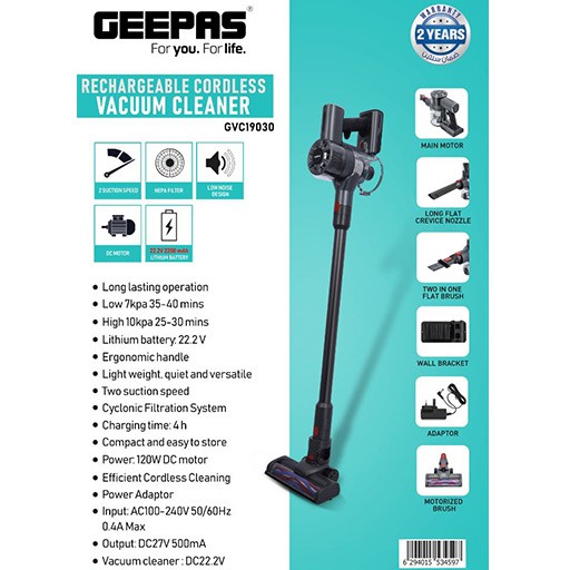 Rechargeable Cordless Vacuum Cleaner