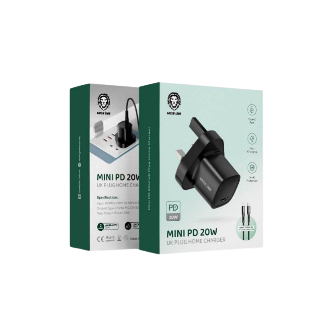Green Lion 20W PD & QC Mini Dual Port Wall Charger