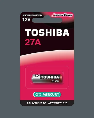 Toshiba 27A Alkaline Battery 12V