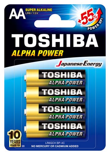 Toshiba Alpha Power (LR6) Qalam 4Pcs