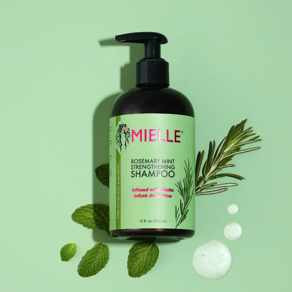 Mielle, Strengthening Shampoo, Rosemary Mint (355 ml)