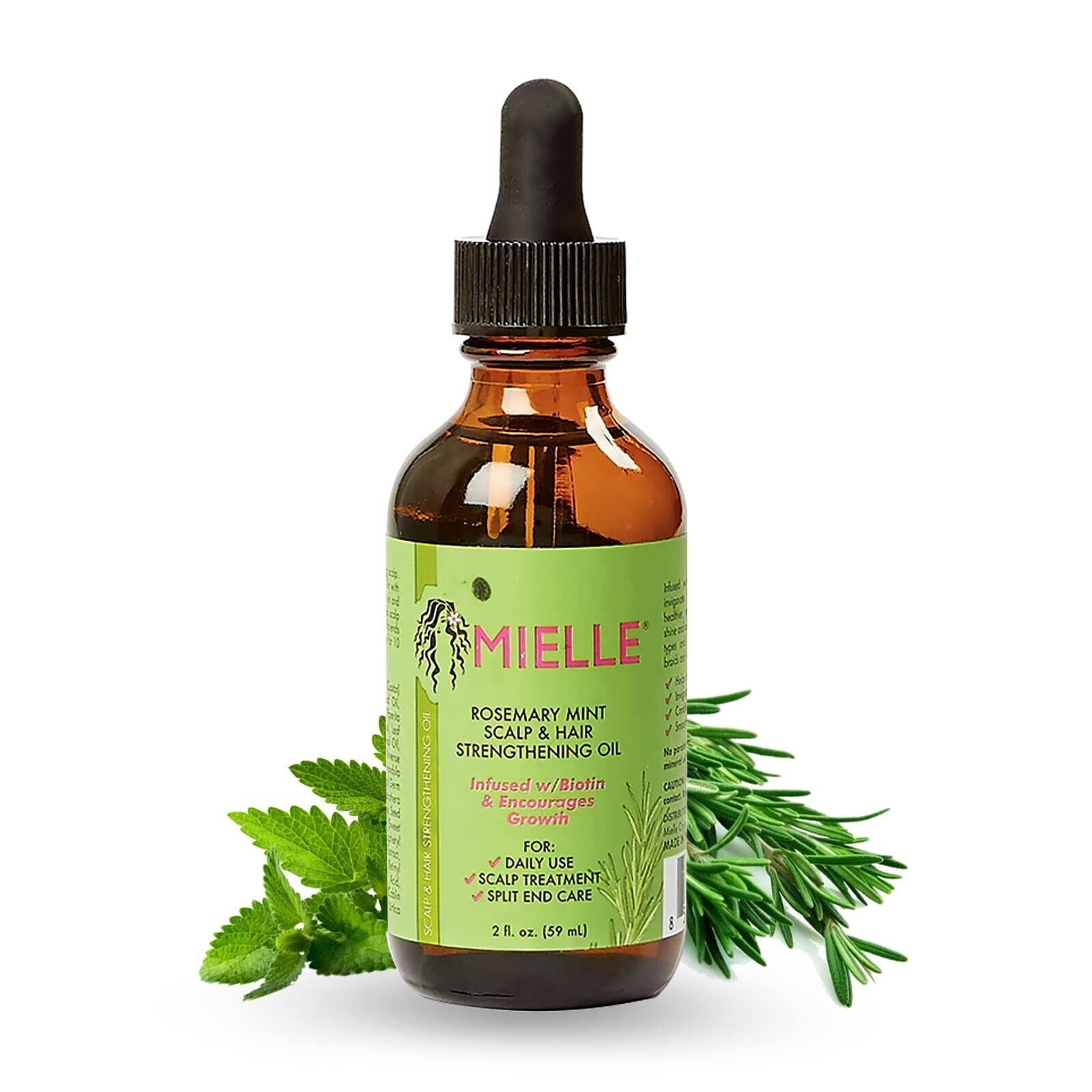 Mielle, Scalp & Hair Strengthening Oil, Rosemary Mint(59 ml)