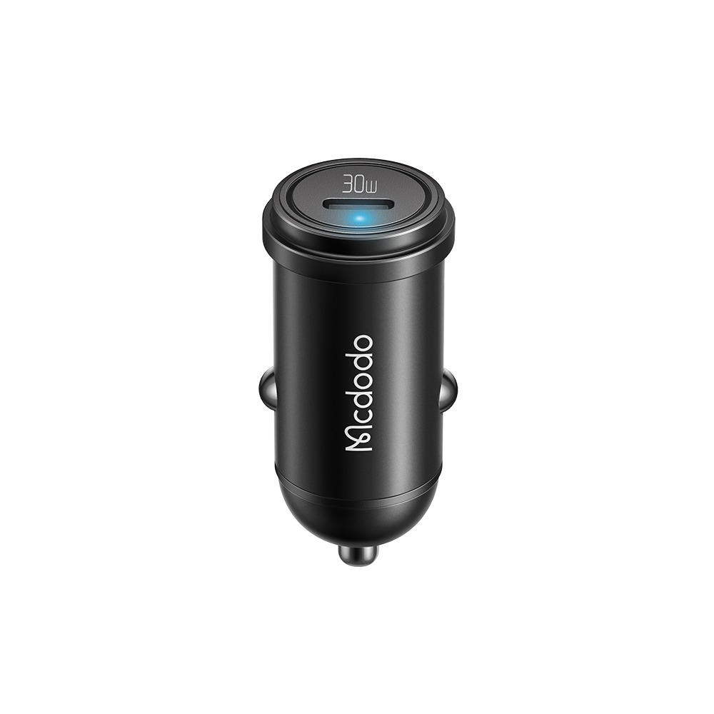 Mcdodo 30W USB-C PD Fast Car Charger for On-the-Go Charging - Black