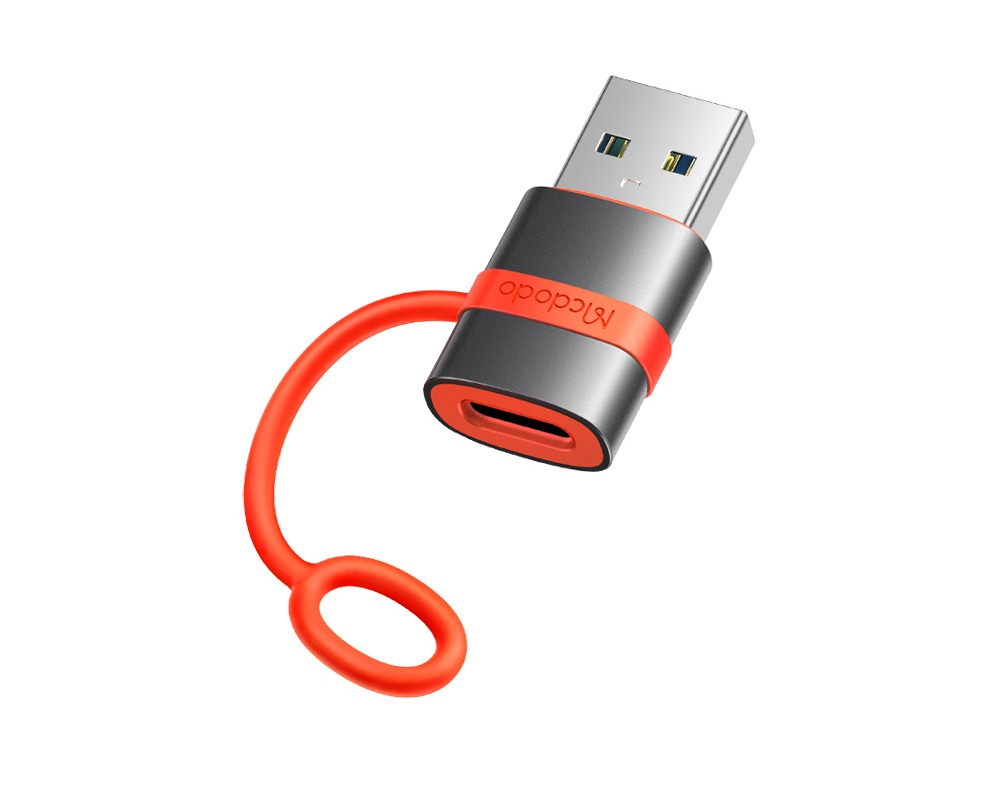 MCDODO USB C to USB A Adapter with Silicone Hook Fast USB 3.0 Transfer