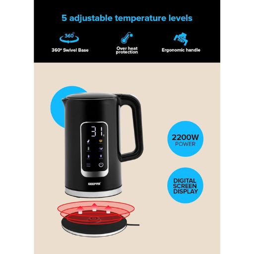کتری کارەبایی دوو چین 1.7L image 2