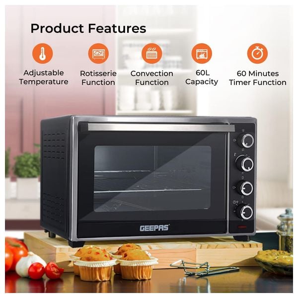 Geepas Electric Oven  60L image 2