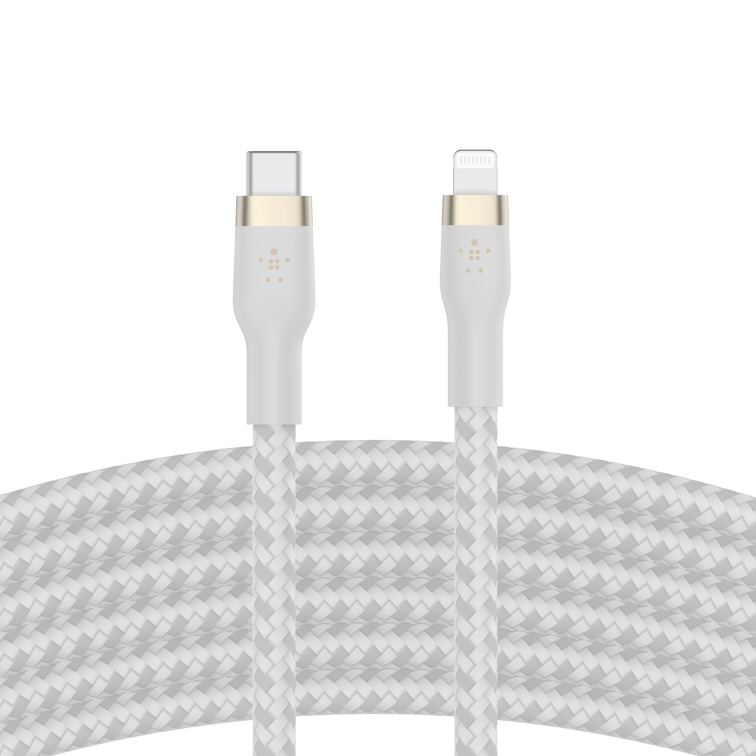 Belkin Boostcharge Pro Flex Usb-C Cable With Lightening Connector White 0922F6