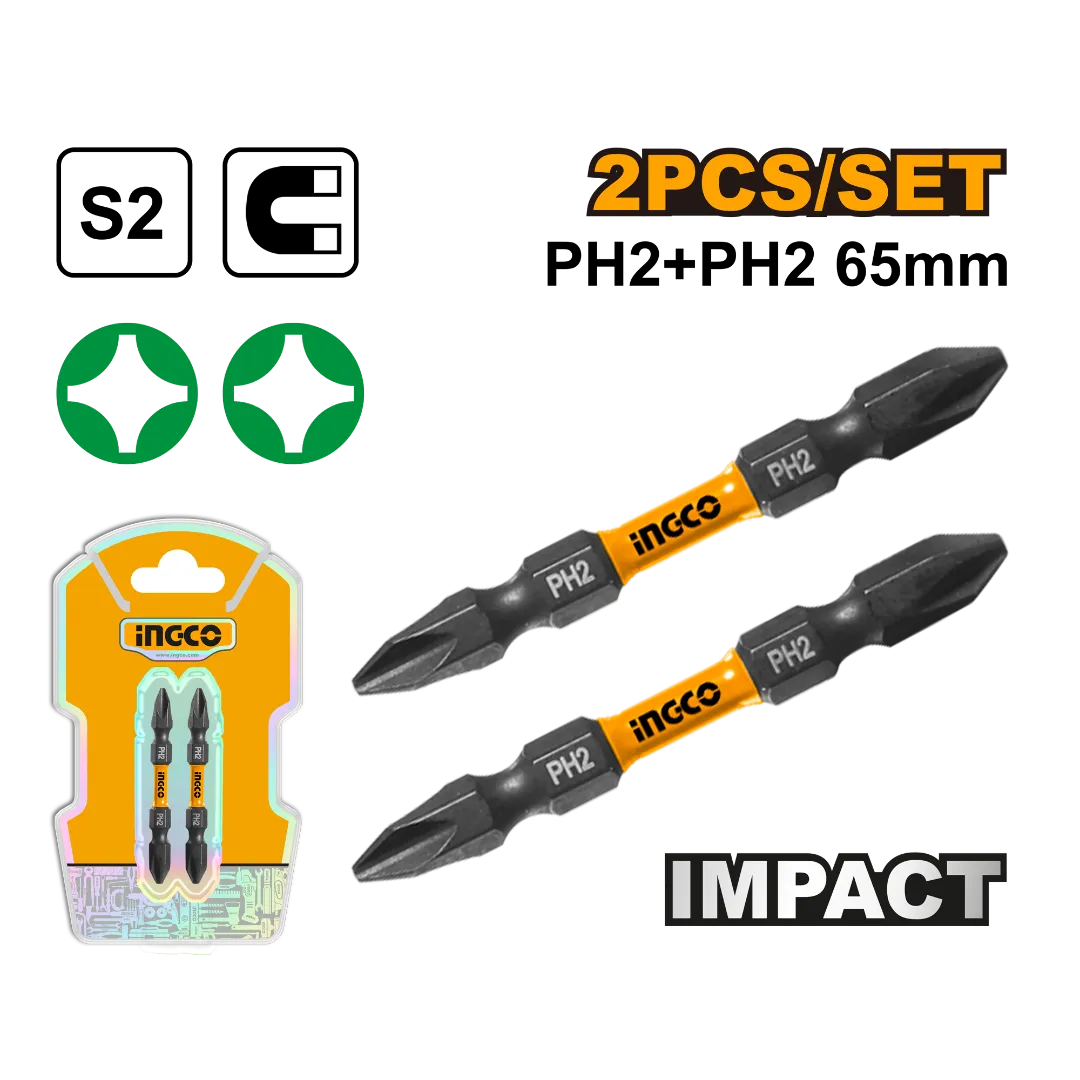 Impact screwdriver bits 65mm,2pcs/ set
