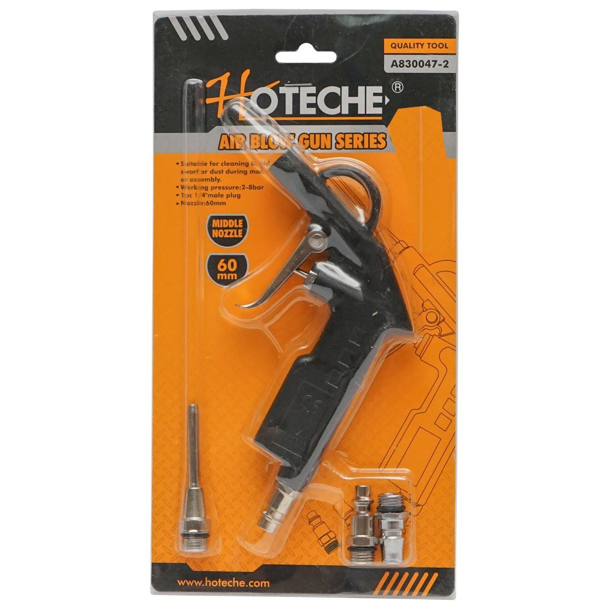 Air blow gun with long nozzle (A830047-02) (60mm)