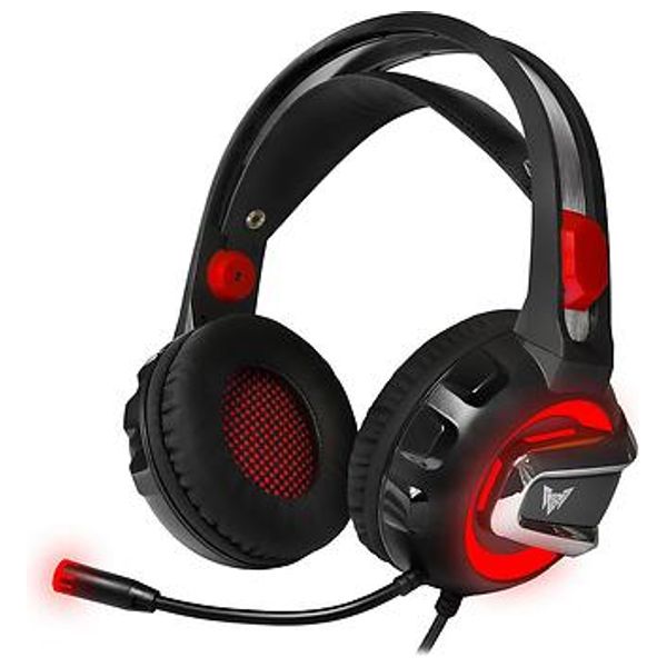 Crown Micro CMGH-3000 - Headphone Over Ear - Red