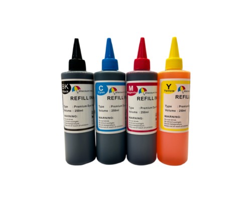 Inkpro 4x250ml Pigment Refill Ink Bottles