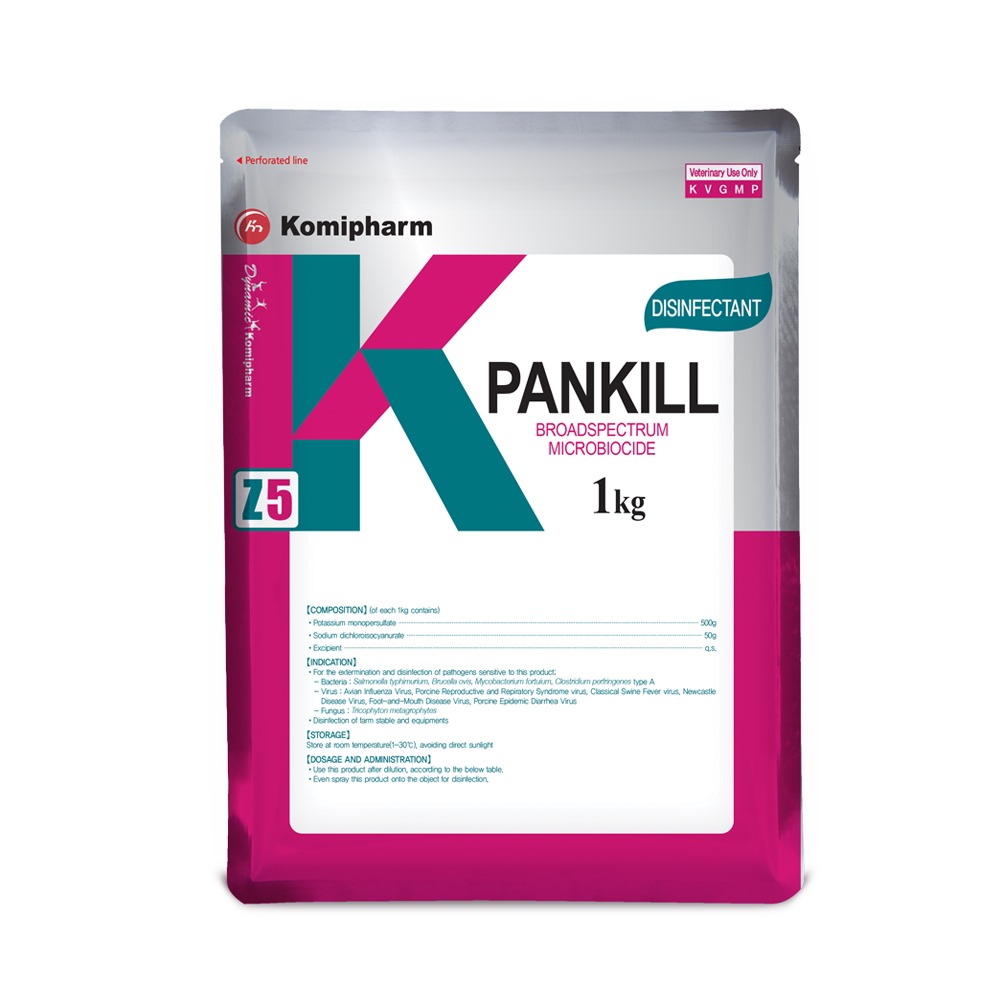 1 kilo PANKILL DISiNFECTANT powder cleaning for piggery farm house vehicle transport container disinfectant
