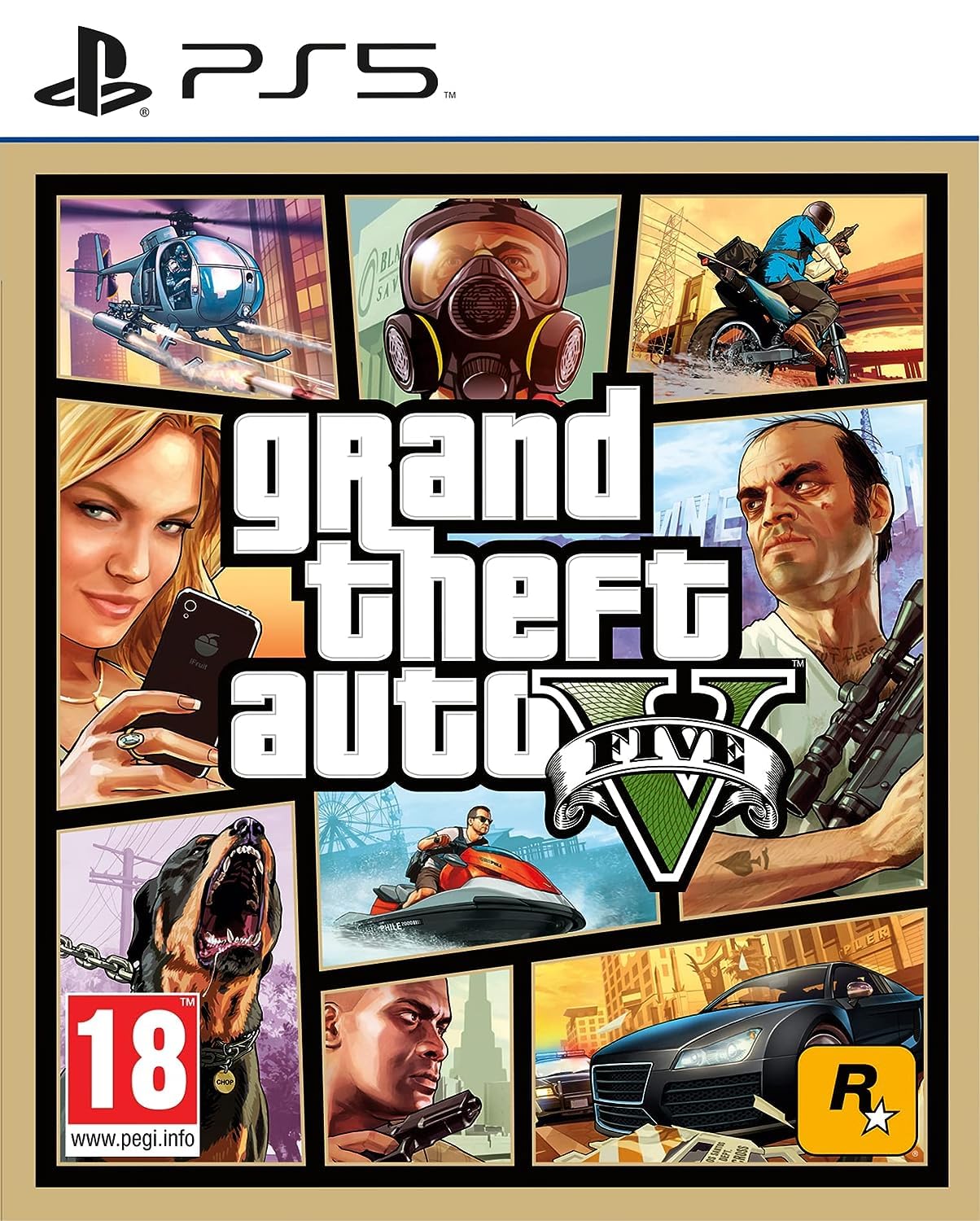 SONY PlayStation 5 (PS5) | Grand Theft Auto V (Five): GTA V, Rockstar Games.