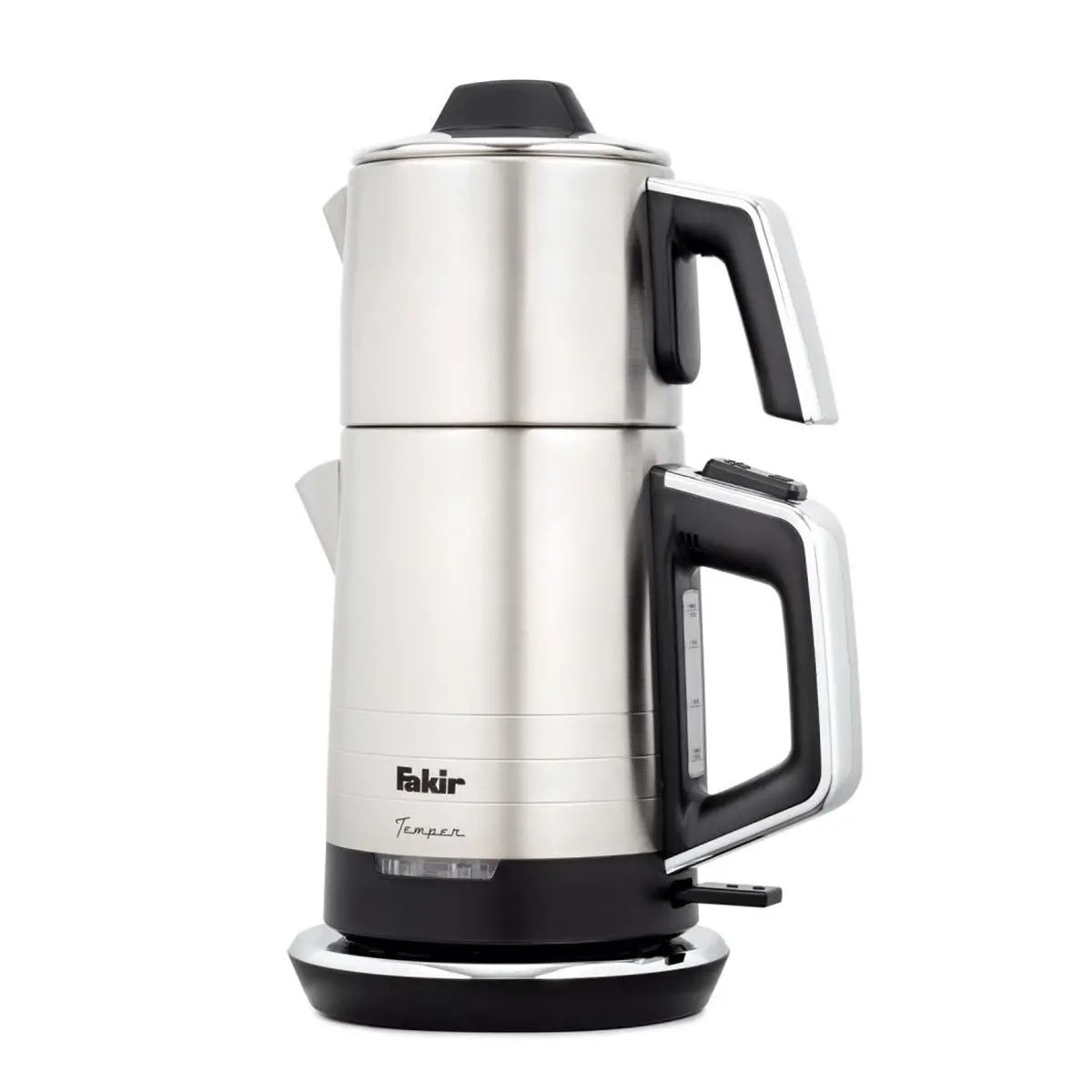 Fakir Temper - Tea Maker - Steel + Fakir SKY GO - Steam Iron - Red Gift