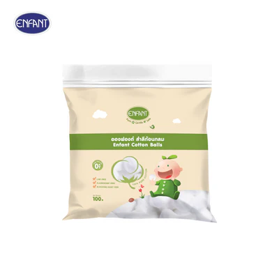 ENFANT cotton balls made from natural cotton-100 grams.