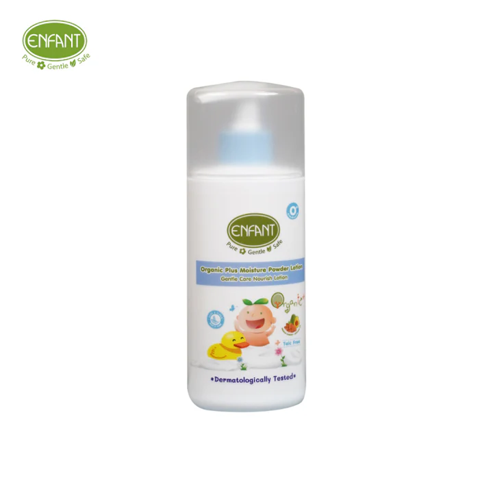 Lotion Organic Plus Moisture Powder Double Oil 250 mL. Blue