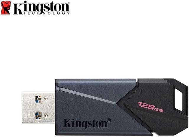 Kingston Exodia Onyx 128GB High-Performance USB Flash Drive (DTXON/128GB) with Everything Bit Stromboli Lanyard
