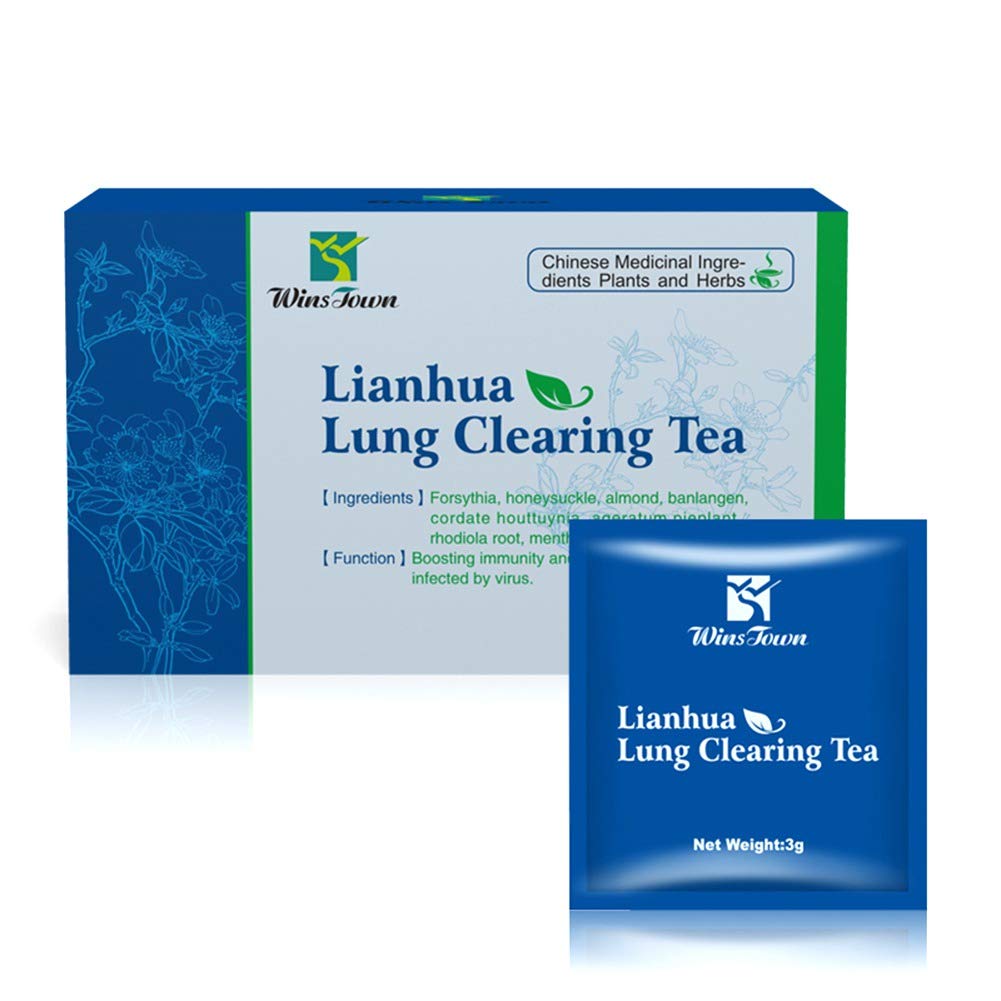 Lianhua Lung Clearing Tea, Forsythia, Honeysuckle, Almond, Health Tea Bosixty