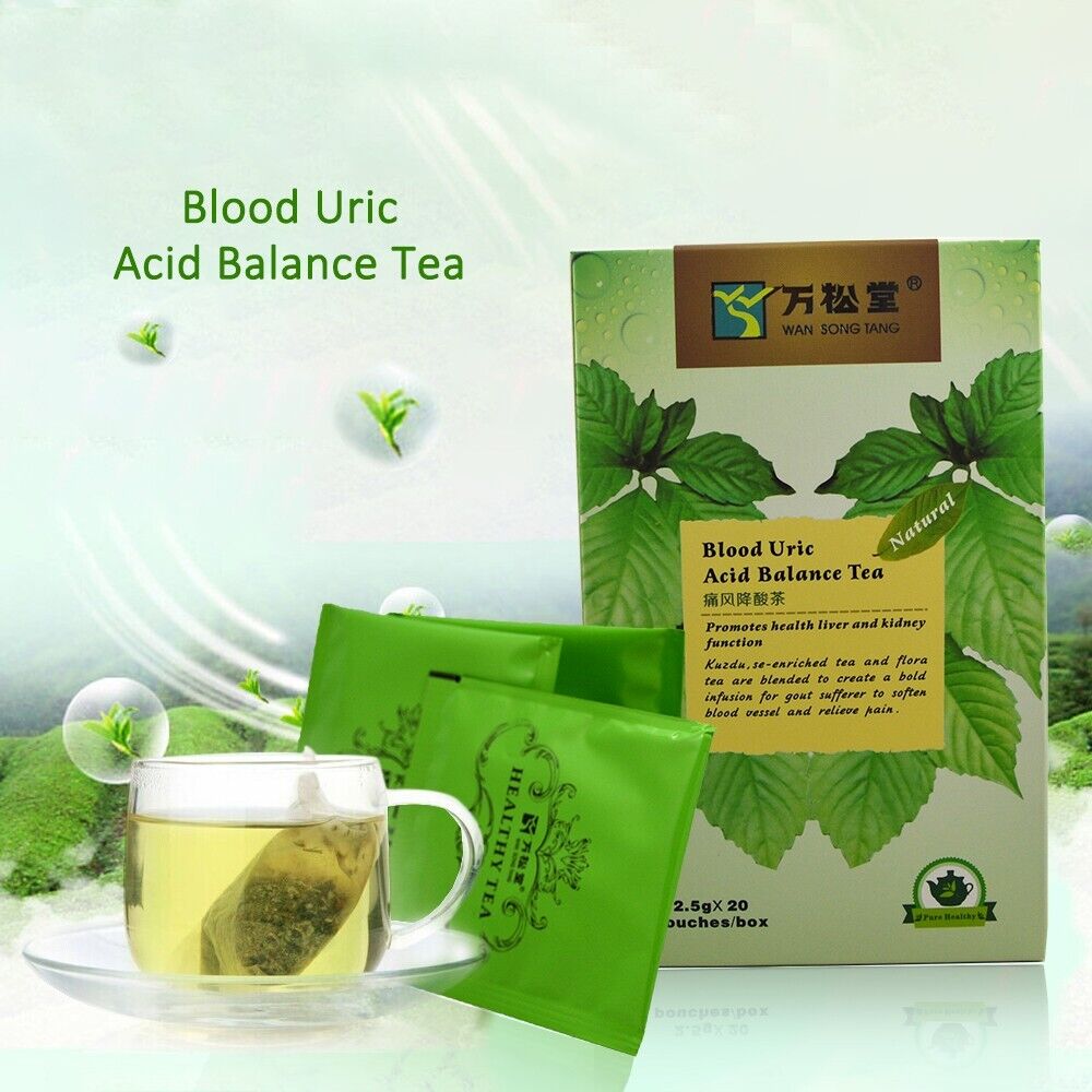 Natural Herbal Blood Uric Acid Balance Tea Gout Joint Pain Relief Teabag