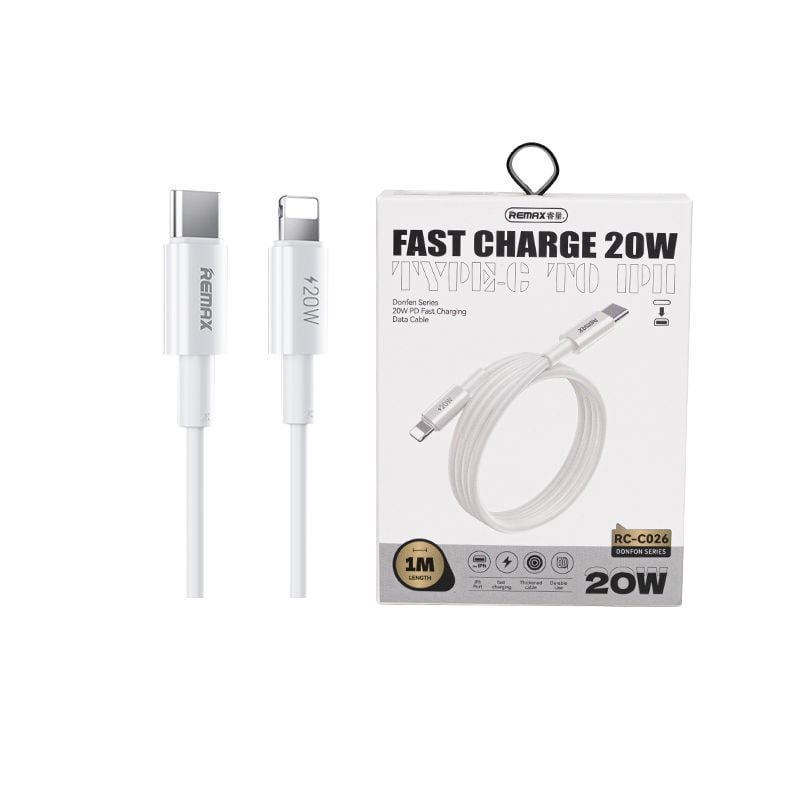 REMAX Dofon Series RC-C026 20W USB-C / Lightning Fast Charging Cable - 1M