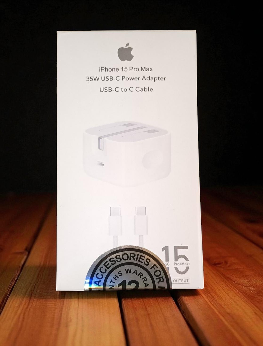 iPhone 15 Pro Max 35W Dual USB-C Port Power Adapter