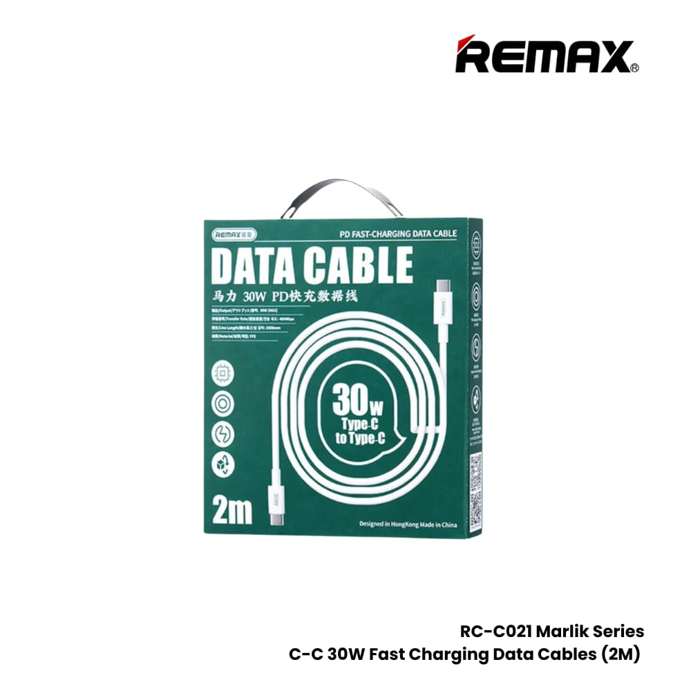 REMAX Type-C / Type-C Fast Charging Data Cable 30W 2M