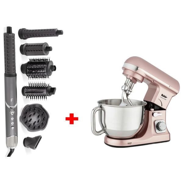 Fakir AIRFROM - Hair Straightener + Fakir CULINA CHEF Bowl Mixer - Cream Gift