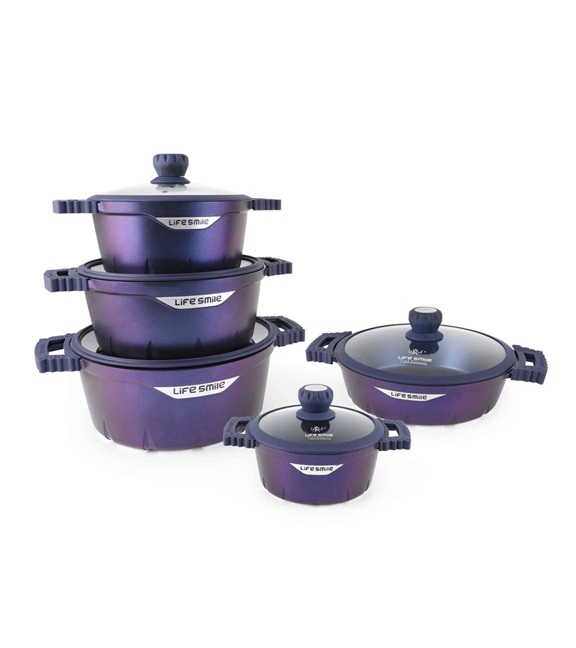 Cookware Set 20 Pieces Shine Non Stick Granite Coating