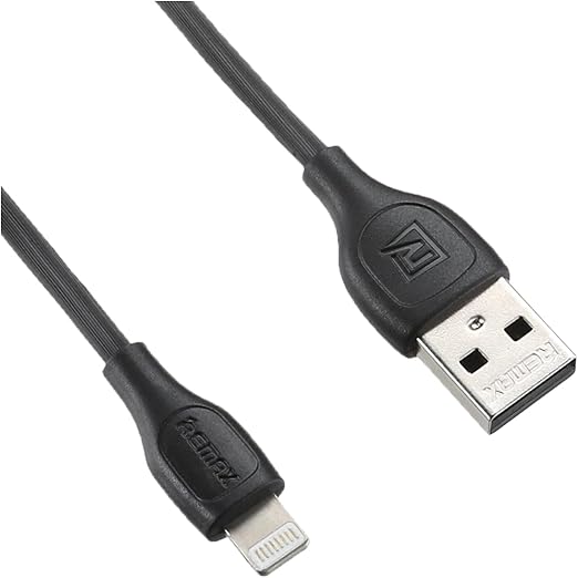 Remax RC-160I Leso Pro 1m Data Cable, Black, for Mobile Phones