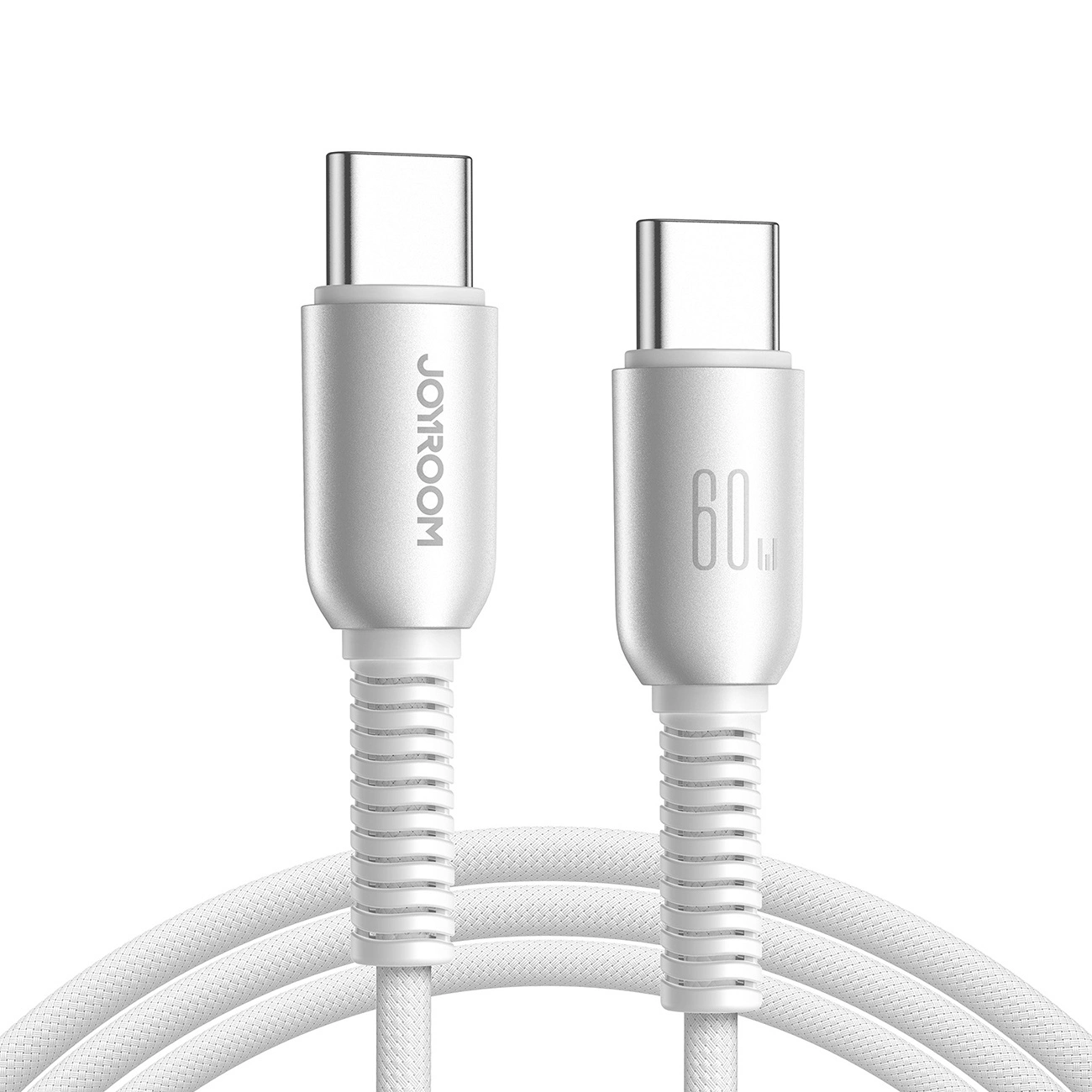 Joyroom S-A51 Type-C To Type-C Cable 60w 1.2m Fast Charging -Light Gray