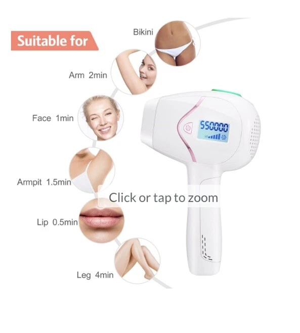 Edousin Laser Hair Removal Permanent Remover Device-2 Flash Mode