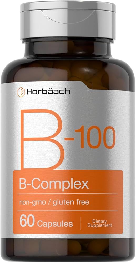 Horbach Vitamin B-100 Complex | 100% Daily Value | 60 Tablets
