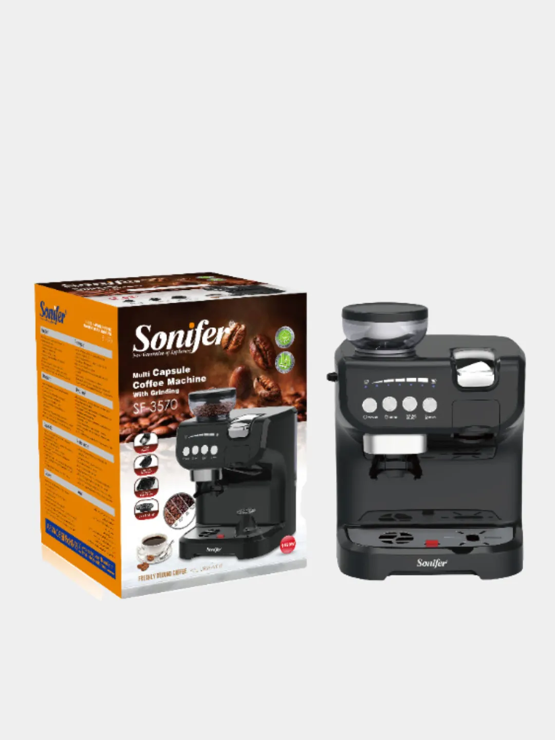 Sonifer Multi Capsule Coffee Machine with Grinding