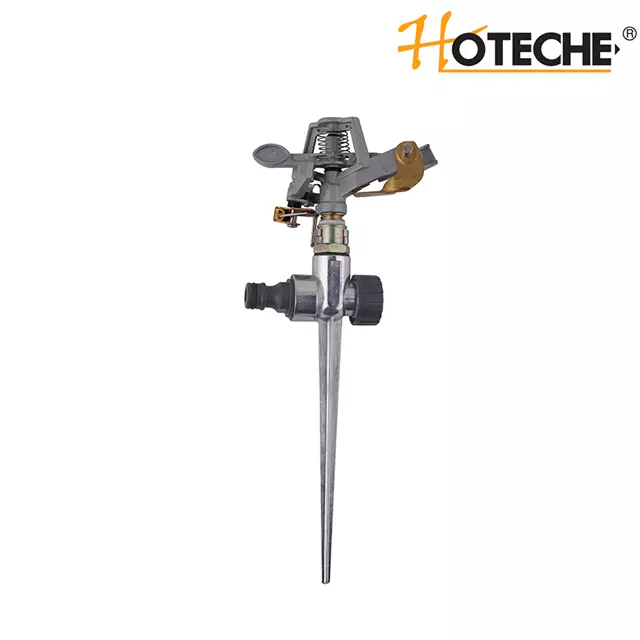 Metal Impluse Sprinkler With Zinc Spike